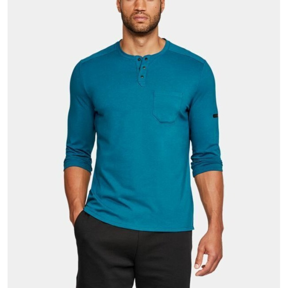 Under Armour Men's UA Unstoppable Knit 3/4 Utility Henley Size Small S Nwt